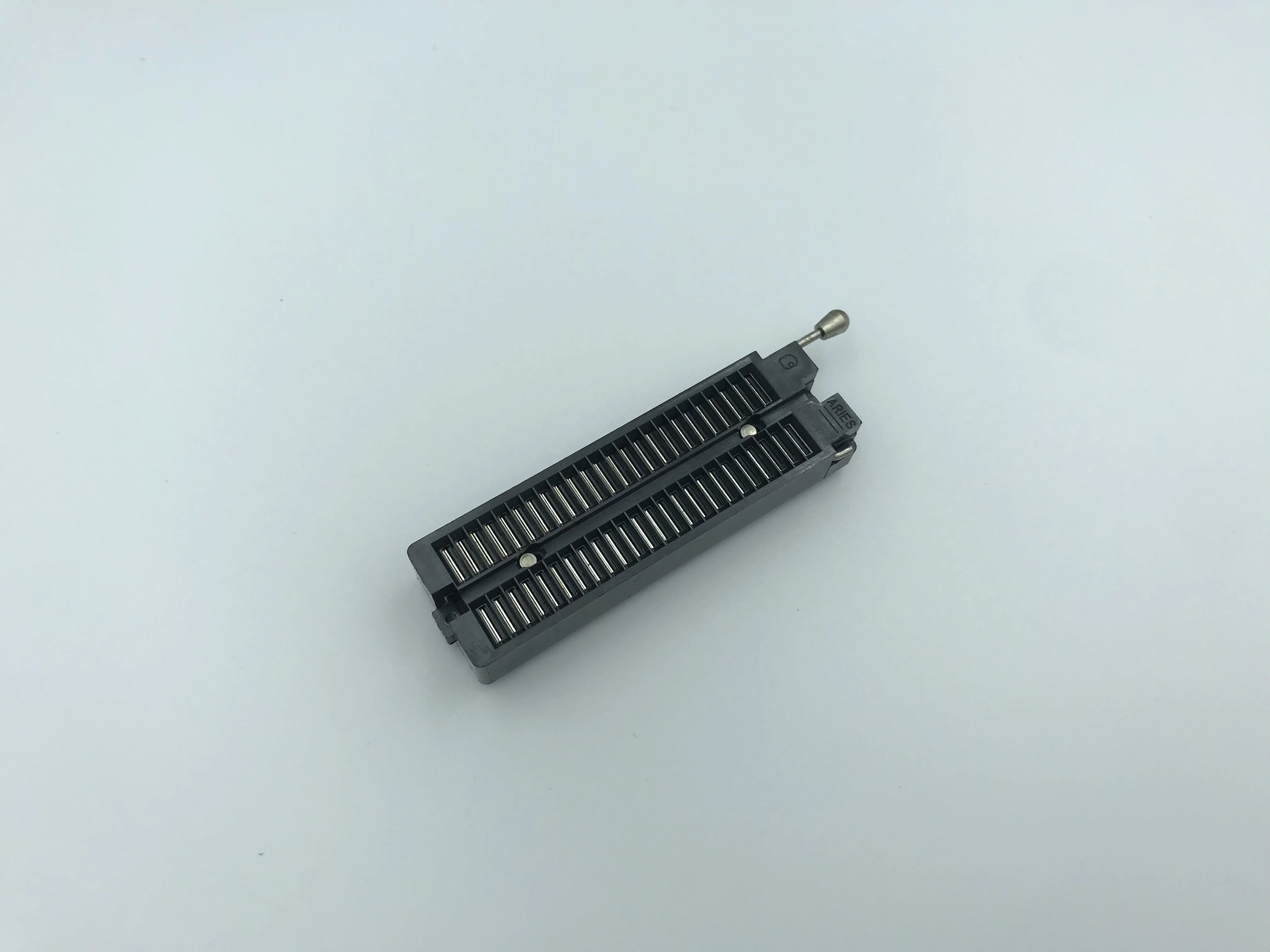  2 54 мм тестовая розетка ZIF IC с круглым штырем черного