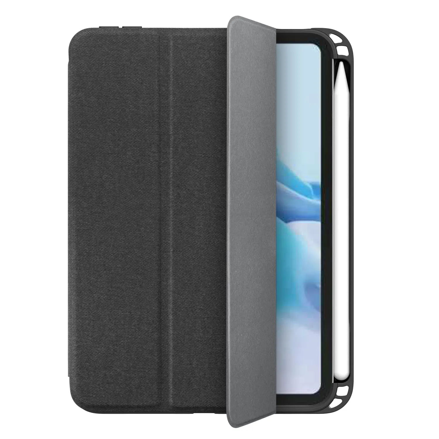 PU Leather Pencil Holder Trifold Magnet Cover Smart Magnetic Tablet Leather Folia Case for iPad Mini 6 inch 2021