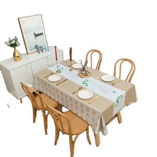
Wholesale Luxury Waterproof Square Clear Soft Printed Pvc Table Cloth 