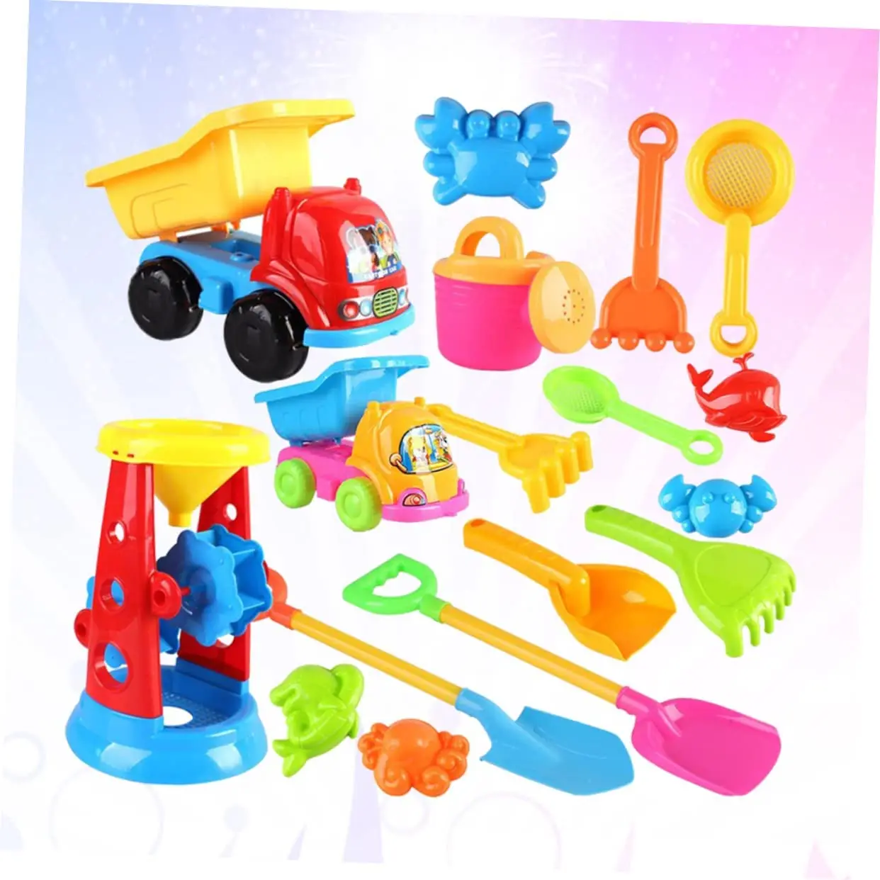 Portable summer children beach moulds toy set playing water beach bucket digging sand shovel quality kid baby beach toy