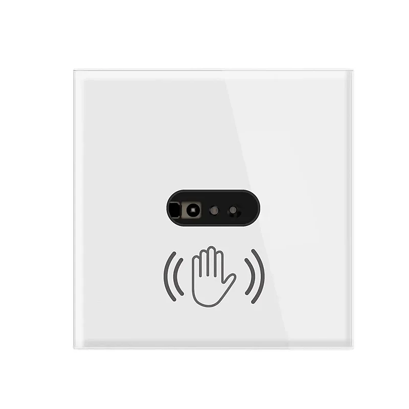 No Need To Touch Glass Screen Panel On Off EU US 110V 220V 10A Wall Light Infrared Hand Wave Sensor Switch