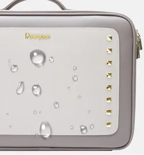 Rownyeon Custom Private Label PU Leather Portable Travel Professional Makeup Bags Cosmetic Storage Box With LED Light