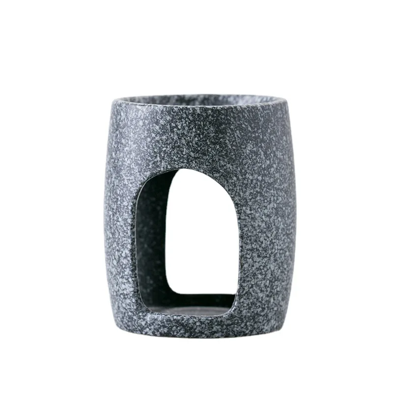 Factory Direct Sale Luxury Glazed Ceramic Marble Oil Burner Candle Holder