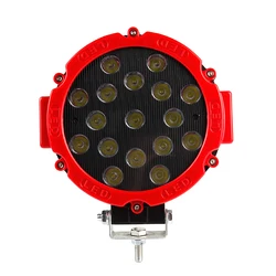 PUERXIN Auto 7 Inch 51W Round Spotlights for Car SUV Flood Led Trucks Fog Lamp Car Strobe Warning Head Driving Work Spot Light
