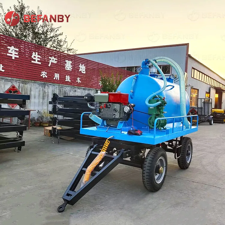 Manufacturer supply 1800kg customized waste liquid transport sewage tank trailer
