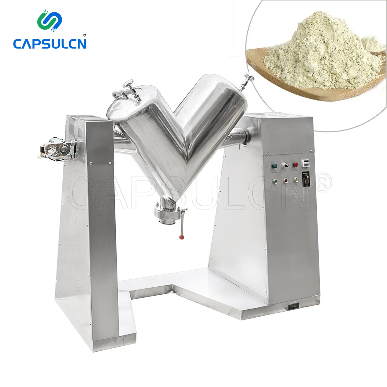 Индивидуальная V-образная Автоматическая компактная лабораторная химическая машина для смешивания и смешивания гранул сухого порошка V100
