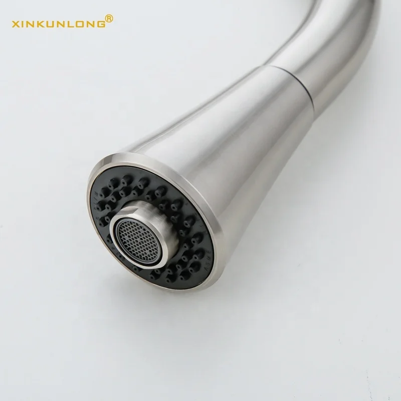 
Factory Price Durable Brass Pullout Kitchen Sink Faucets Hot Cold Mixer Tap with 2 modes Sprayer 