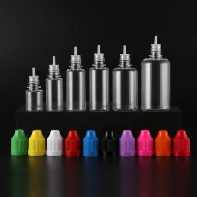 10ml PET Plastic liquid medicine eye dropper bottle with long thin tip