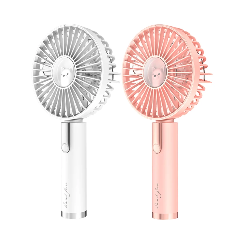 2021 Amazon Personal Portable Desktop 3Speeds 1200mAh Rechargeable Battery USB Small Handheld Table Mini Fan