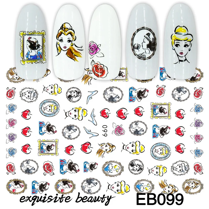 Butterfly Nail Stickers Decals 2d EB Series Non-toxic Popular Pattern Wholesale Custom Hot Selling Art Designs New