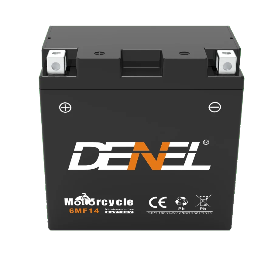 Motorcycle battery 12v 14ah MF  Battery 6MF14 for harly davidson motorcycle