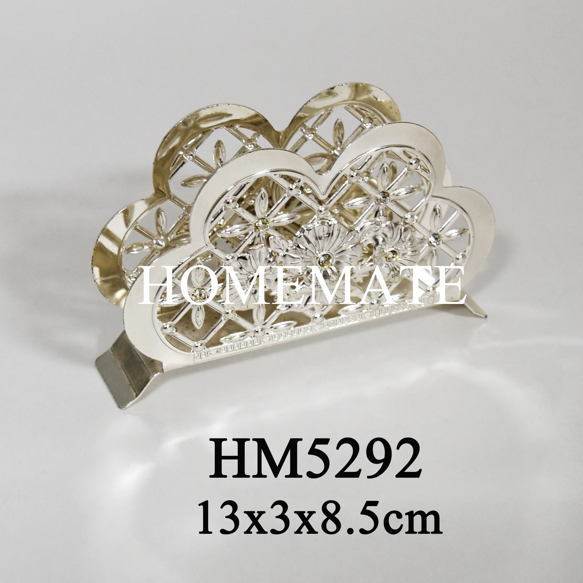 Wholesaler table decorative metal gold plated meeting card tissue holder for hotel restaurant