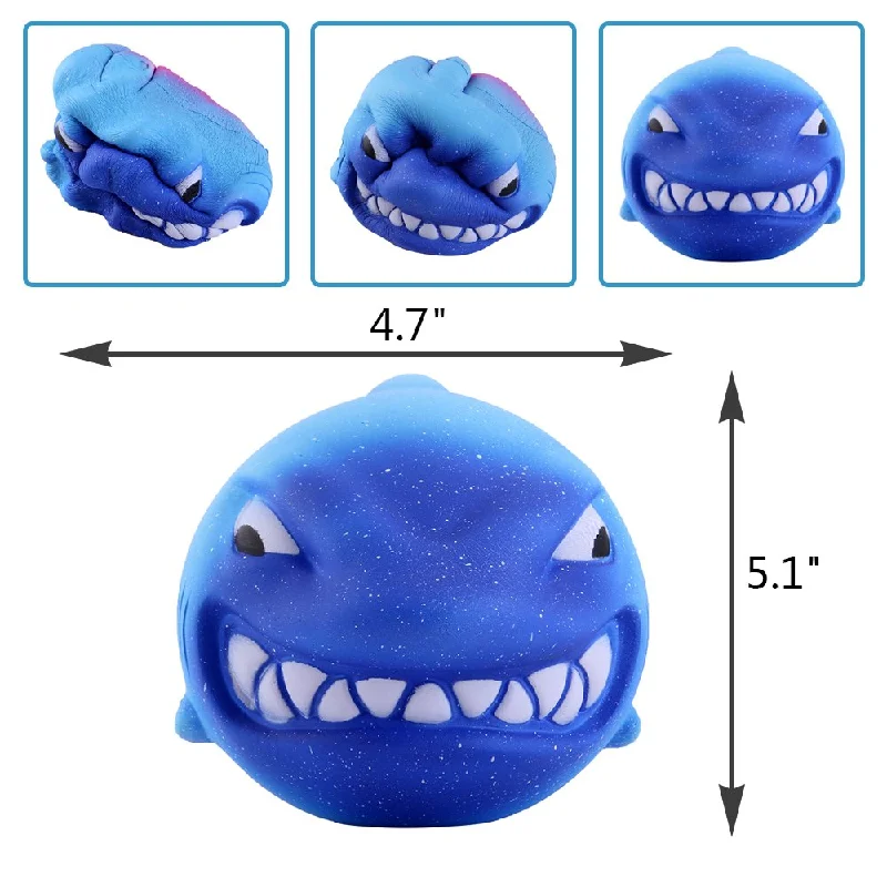 New Arrival Hot Sell Squishies Shark Kawaii PU Super Soft Slow Rising Scented Animal Big Squishies Stress Relief Kid Toys