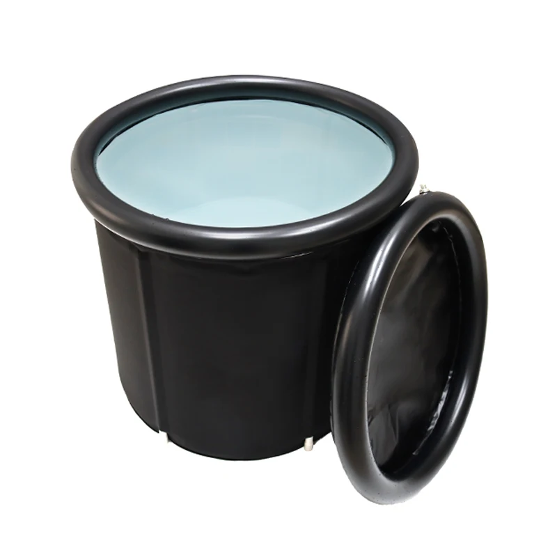 Custom Portable Inflatable Ice Bath Tub Folding Design for Recovery Cold Water Plunge Therapy Pool Cover Included