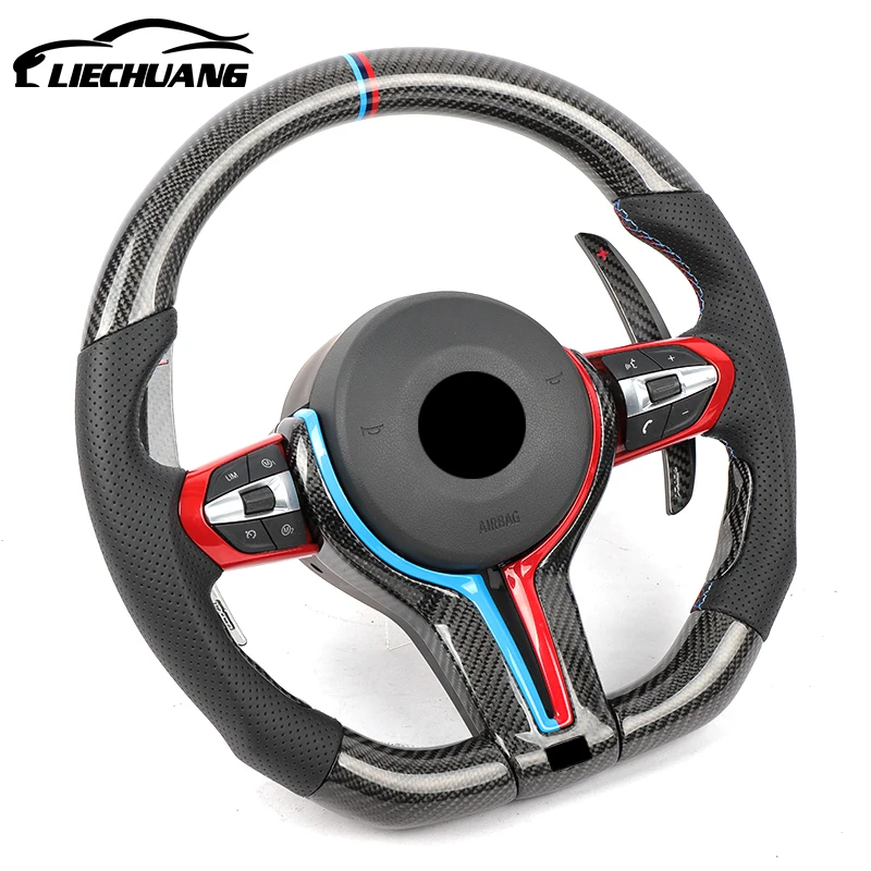  Custom Alcantar carbon fiber steering wheel For bm w F30 F15 F16 F20 F21 F25 F26 racing