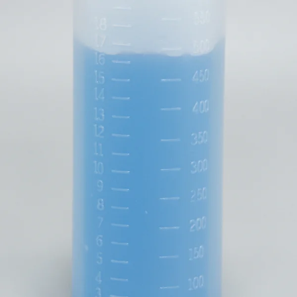 IML In Mold label 600ml HDPE Dual Chamber Fuel Additive Bottle