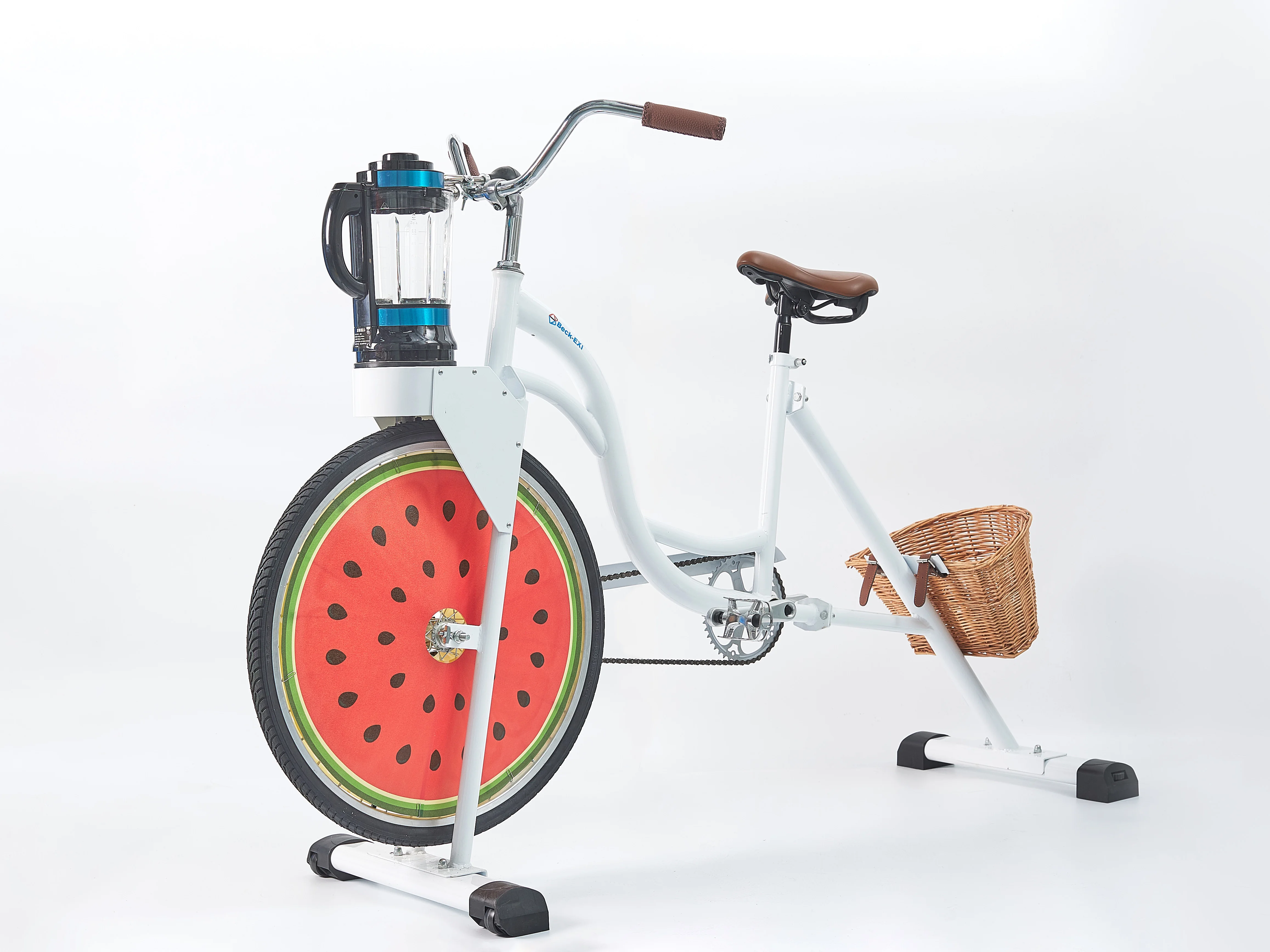 EXI outdoor fruit juicer bicycle for hotel,nonelectric chopper blender bike for hotel