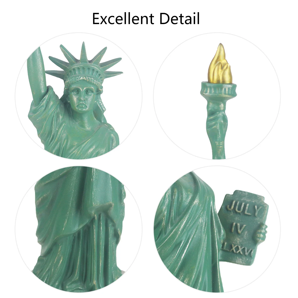 Standing Statue of Liberty Symbolizing Freedom Home And Office Decoration Resin Statue