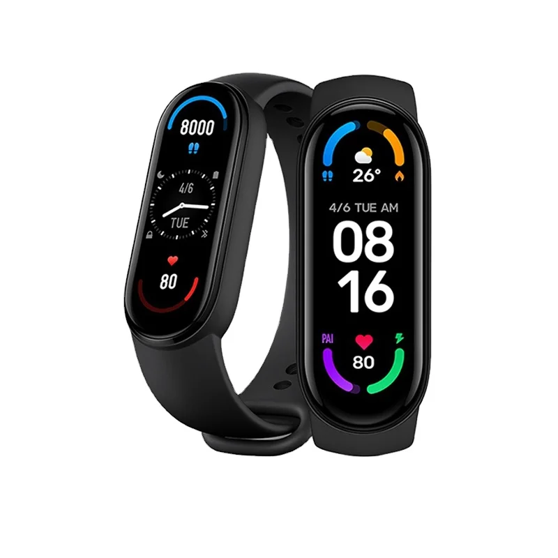 Xiaomi Mi Band 6 AMOLED Screen Blood Oxygen Heart Rate 5 ATM Waterproof Mi Band  6 watch