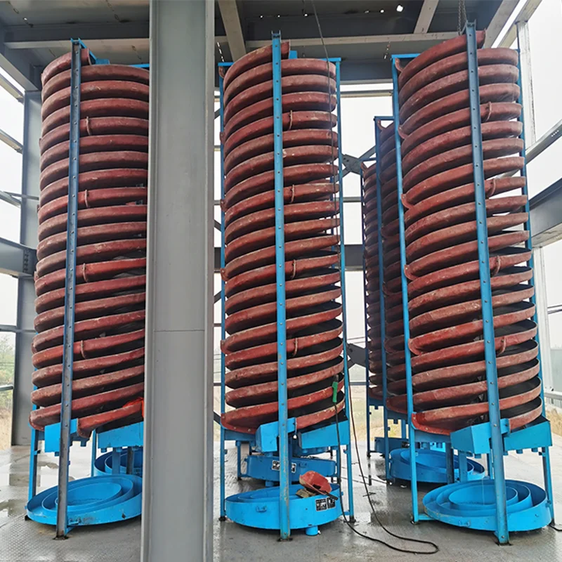 High efficient spiral gravity separator spiral chute for sale