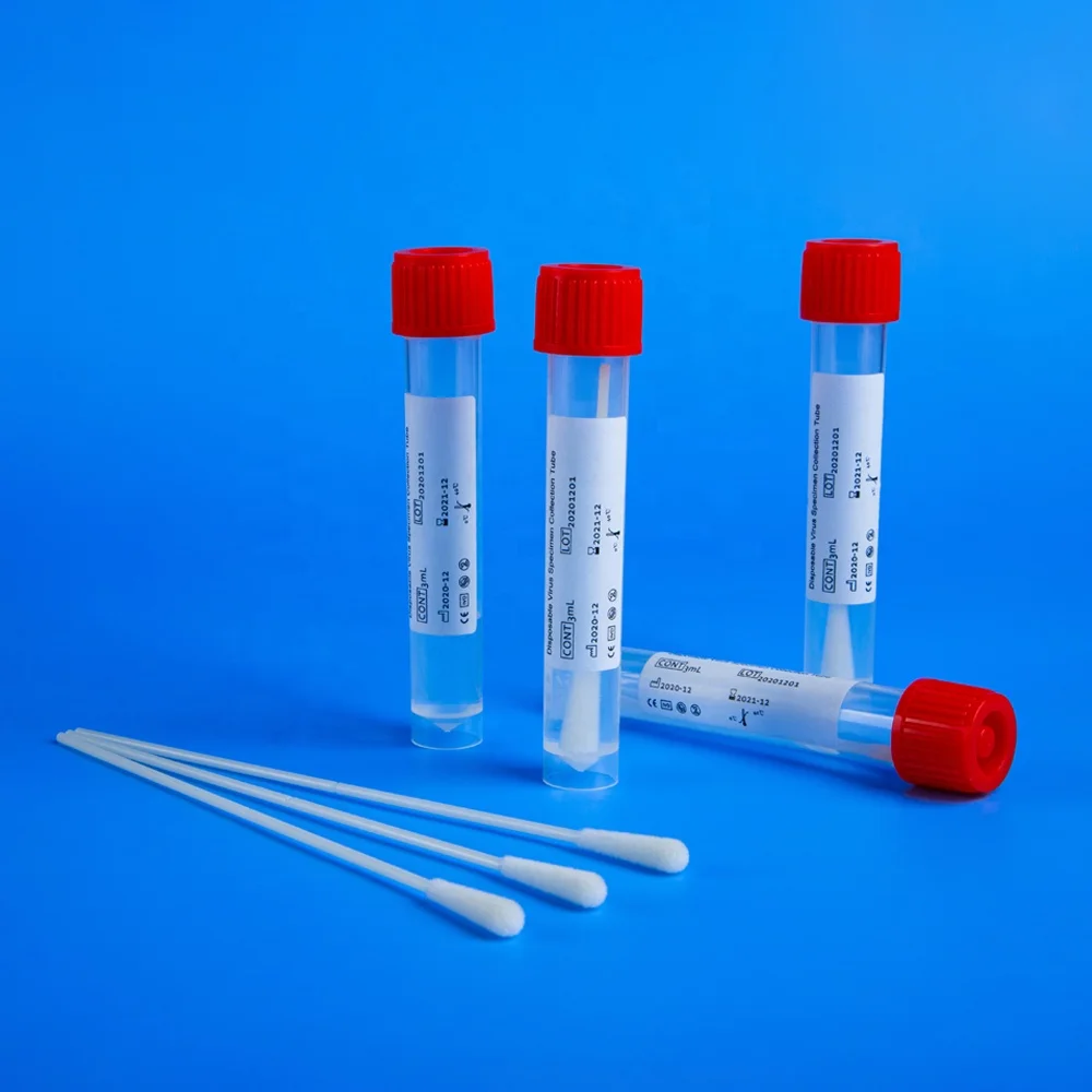 sample Transport Medium Sterile Specimen Collection Kit Class I instrument Classification Medical Sampling Swab Kit