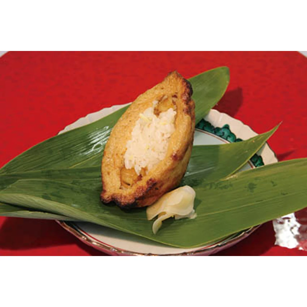 Japanese healthy snack frozen baked inari tofu roll rice sushi