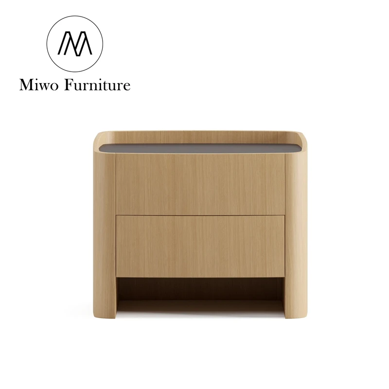 hotel white nightstand Bedroom Modern Luxury bedside cabinet With 2 Drawer chest storage bedroom bedside table Italian furniture