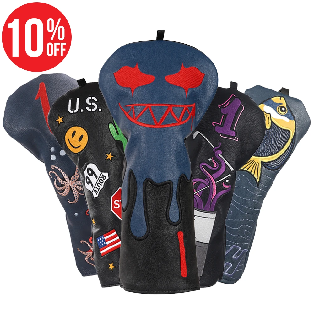 Hot New Product Golf Head Covers Wholesale Retail Bulk Driver Club Golf Accessories Plain Golf Headcovers