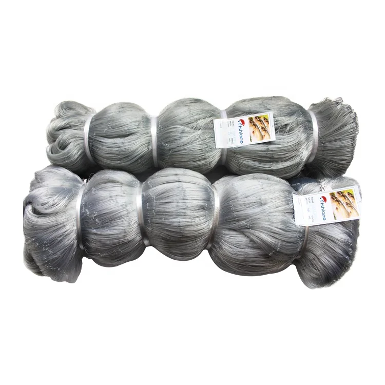 0.18*3 ply gray nylon multi mono filament fishing net Twisted Fishing Twine Nylon Fishing Nets