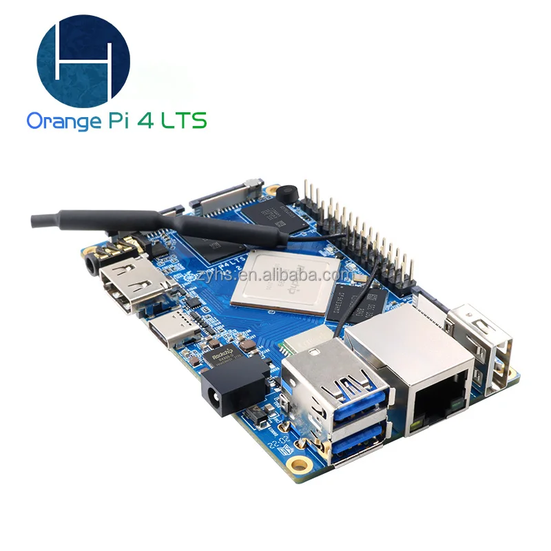 Orange pi 4 LTS orange pi Rockchip RK3399 development board 4 LTS android linux 4G16G eMMC Flash Dual-core