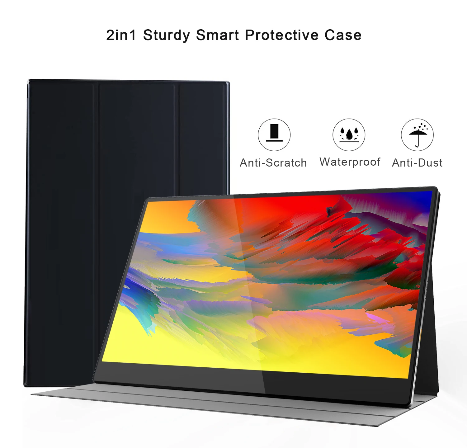 portable touch screen monitor 15.8 Inch IPS Full HD 1080P Screen with Speaker Second Dual Computer Display for MacBook Laptop PC