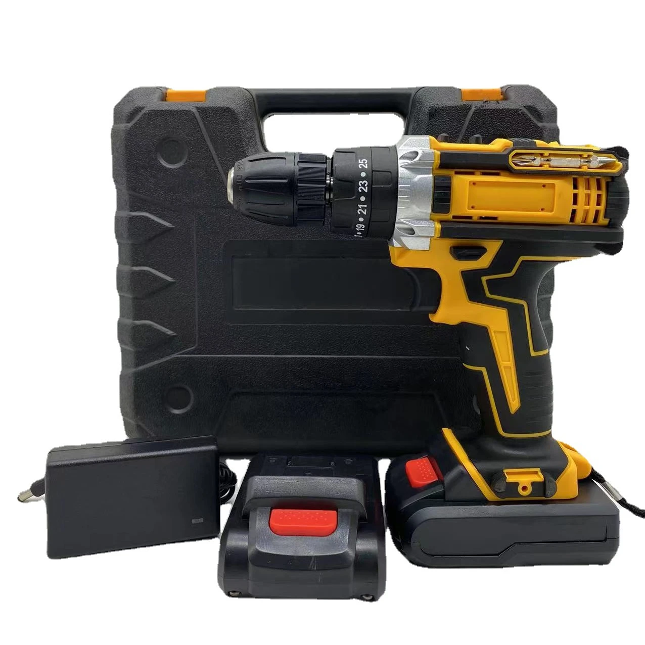 Factory Power Drills Kit 21v Portable Electric Cordless Brushless 18v Cordless Drill Lithium Battery impact driver drill set