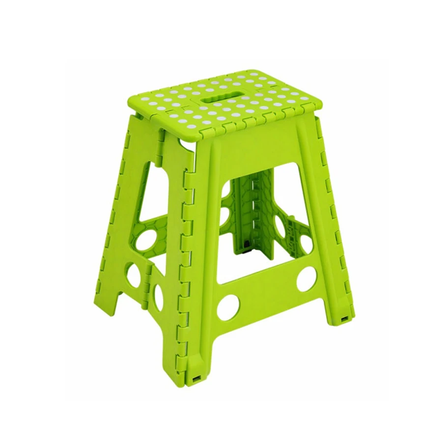 Утолщенный пластиковый складной стул, портативная маленькая скамейка для дома, 13 дюймов, экономия места, складной стул для детей и взрослых