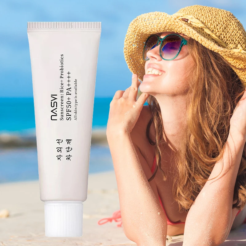 Wholesale Price Korean Organic Sunscreen SPF50 PA++++ Probiotic Rice Sun Block Repairing Hydrating UV Protection Suncream SPF50