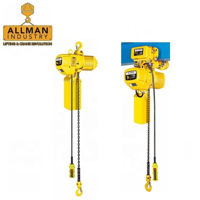 Hot sale single phase type 220V electric chain hoist 1 ton