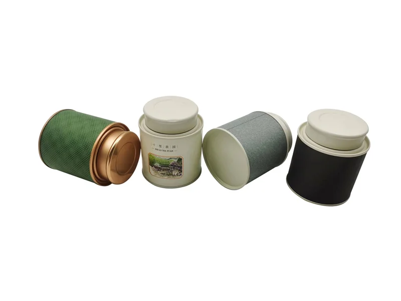 50 Gram 50 g Tea Paper Cans Packaging 100 Gram 100 g Tea Packaging Canister with Custom Colors