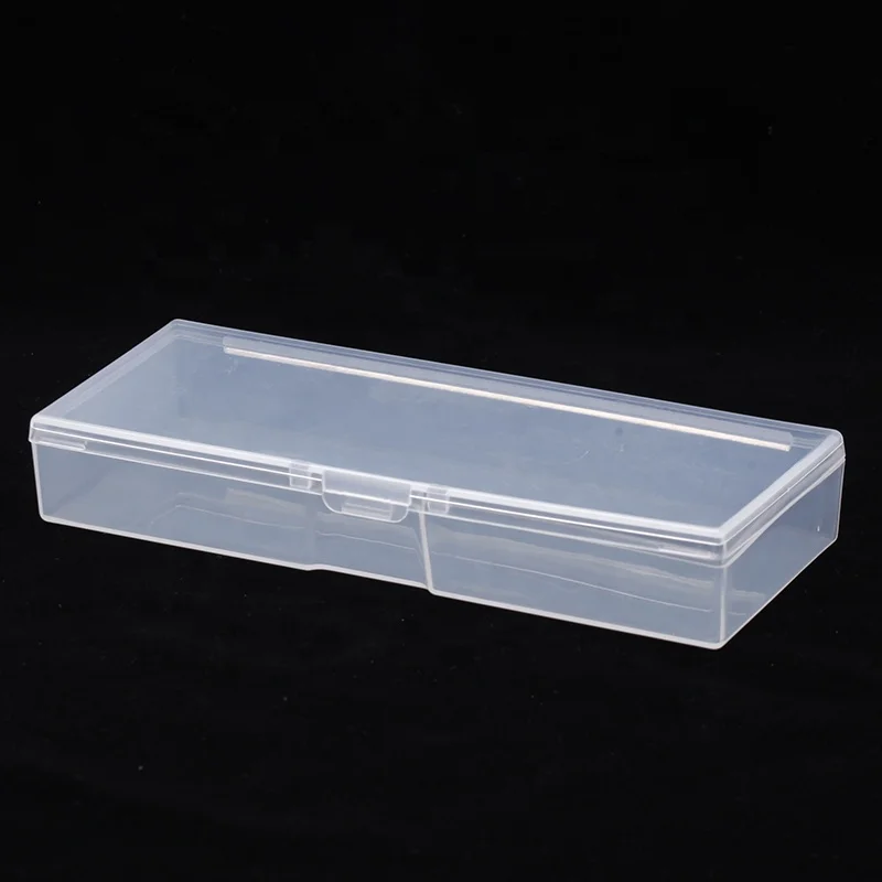 Factory Empty Rectangle Art Nail File Manicure Tool  Plastic Box