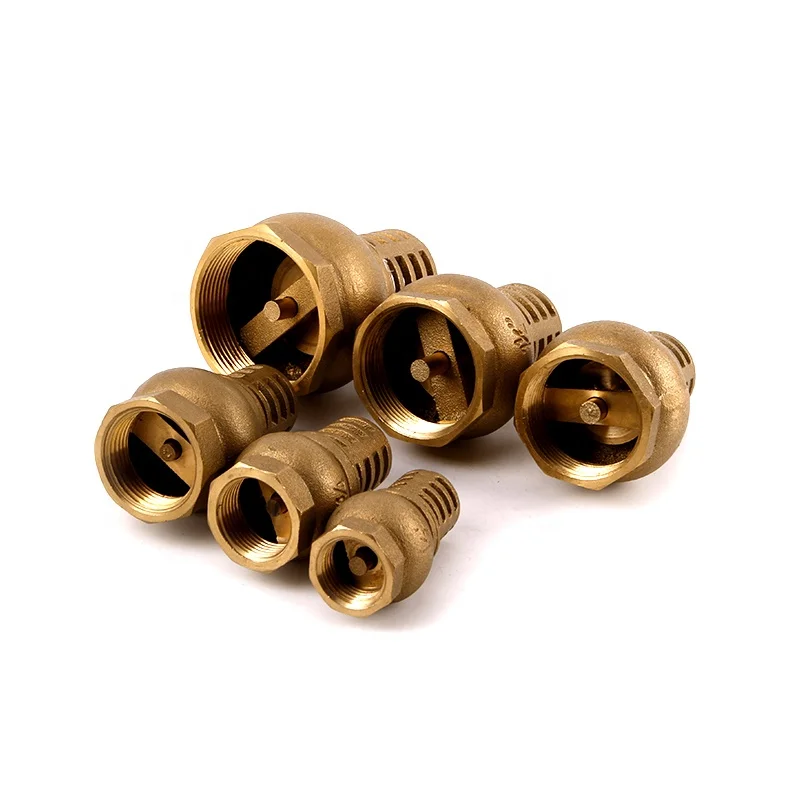 Made in China High Quality Heavy Duty Copper Hoist Check Valve Brass Bottom Valve Flow Control Brass Check Valve