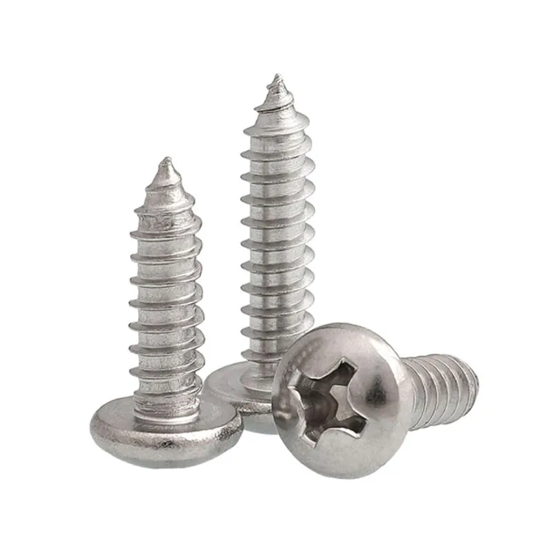 304 Stainless Steel Phillips Suction Cup Pozidriv Screw 14mm M4 Pan Head Tapping Self Tapcon Flat Screws For Macbook