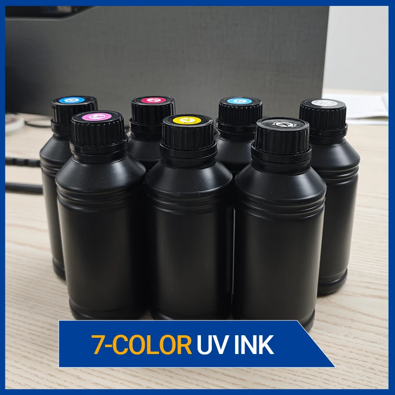 7 Color 3 Print Heads 3D UV Wall Printer Machine for Cement Brick Tiles Wood Metal Paper Cloth Walls