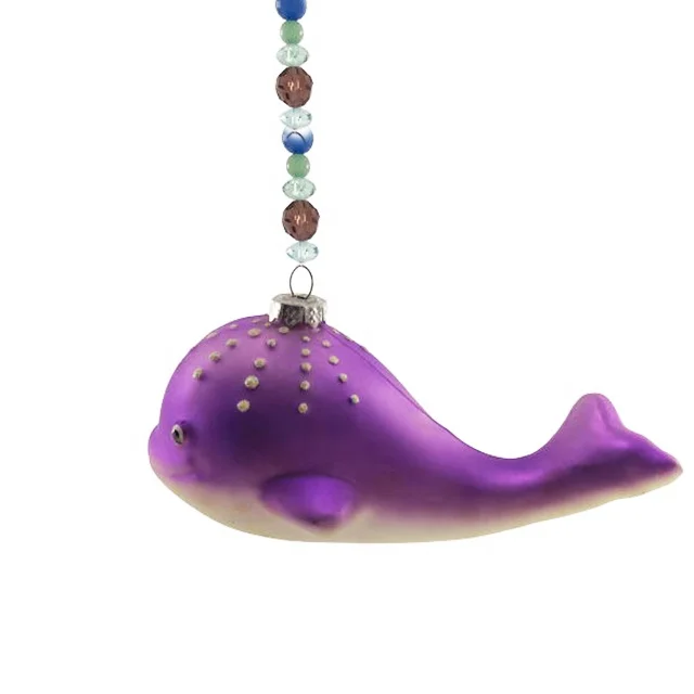 Santa Claus hand-blown glass doll toy ornaments hand-made pendant marine animal Christmas tree gift custom sculpture