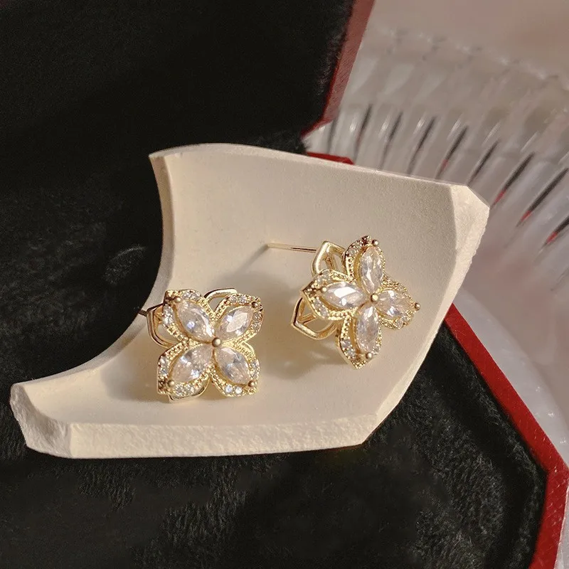 Dazgirl wholesale stainless steel four leaf clover jewelry set