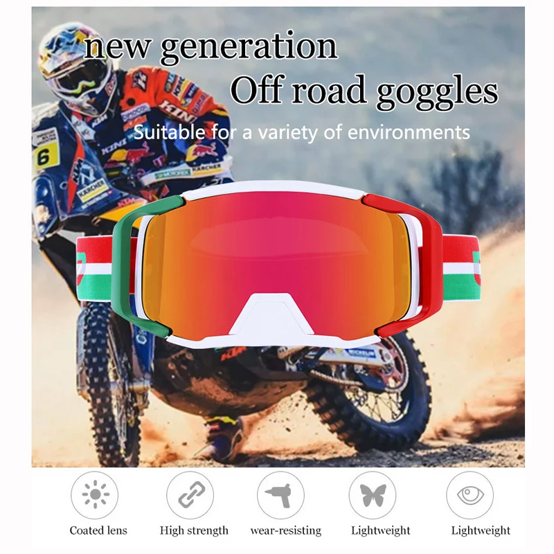 outdoor antidust sport motorcycle dirt bike goggles windproof snow retro motocross goggles