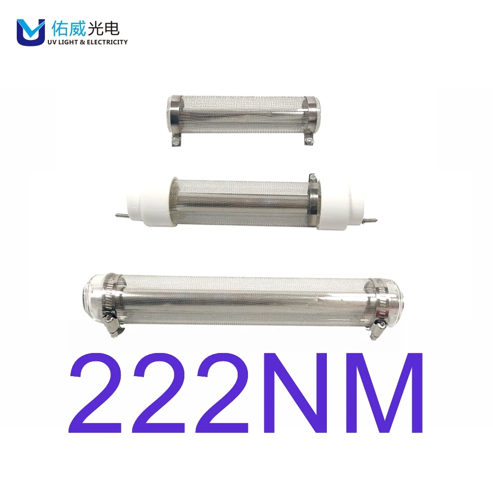 uvc 222 nm lamps led tube factory uv c far ultraviolet  light safe disinfection excimer UVC 50w Germicidal uv 222nm lights