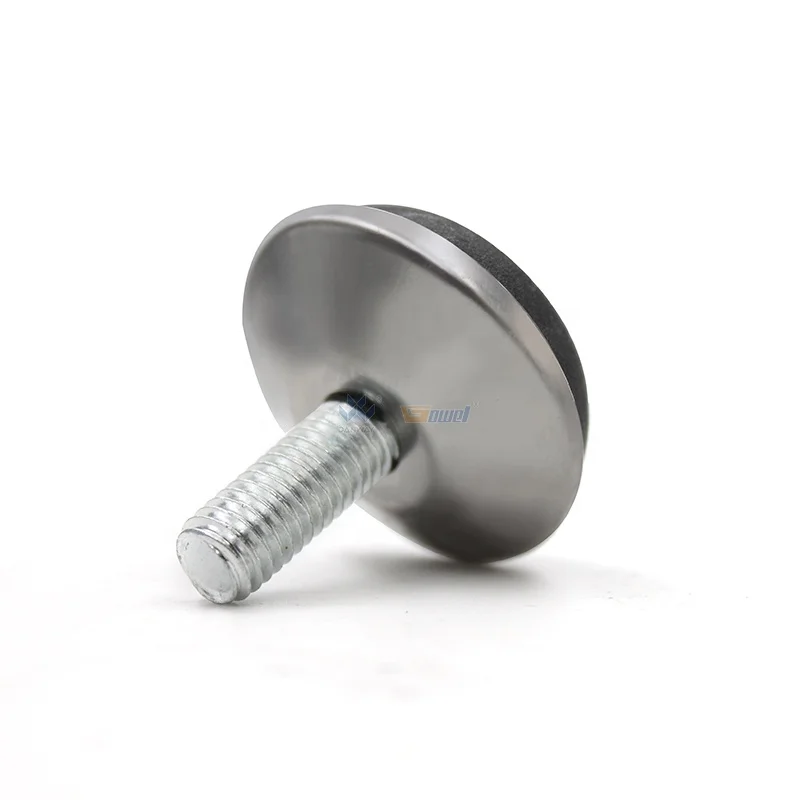 DWL-182 Wholesales Most Popular sliver color Metal Standard Quality Home Furniture Swivel Leveling Foot