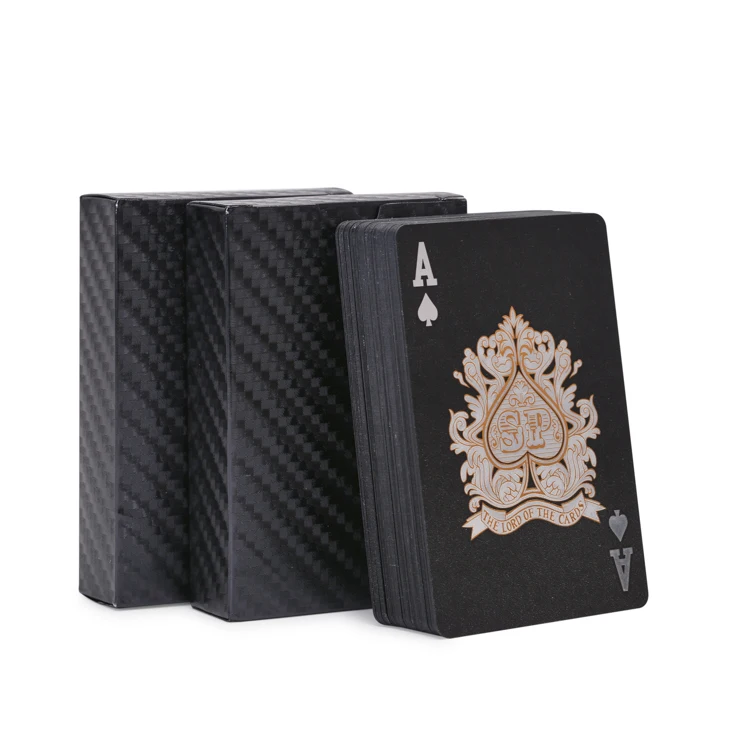 Custom Adult Cards PVC Waterproof Poker Plastic Black Printing Paper Playing Cards