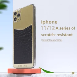 New popular design mobile cel phone signal gold leader skin back sticker for iphone 12 11 pro max x xr