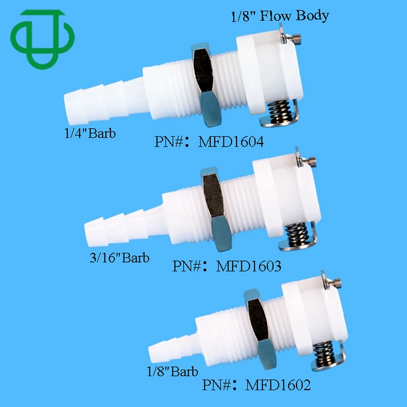 Water Quick Connect Hose Coupling Shut Off Open Flow Panel Mount Bulkhead Quick Coupler Pipe Fitting CPC Quick Connector