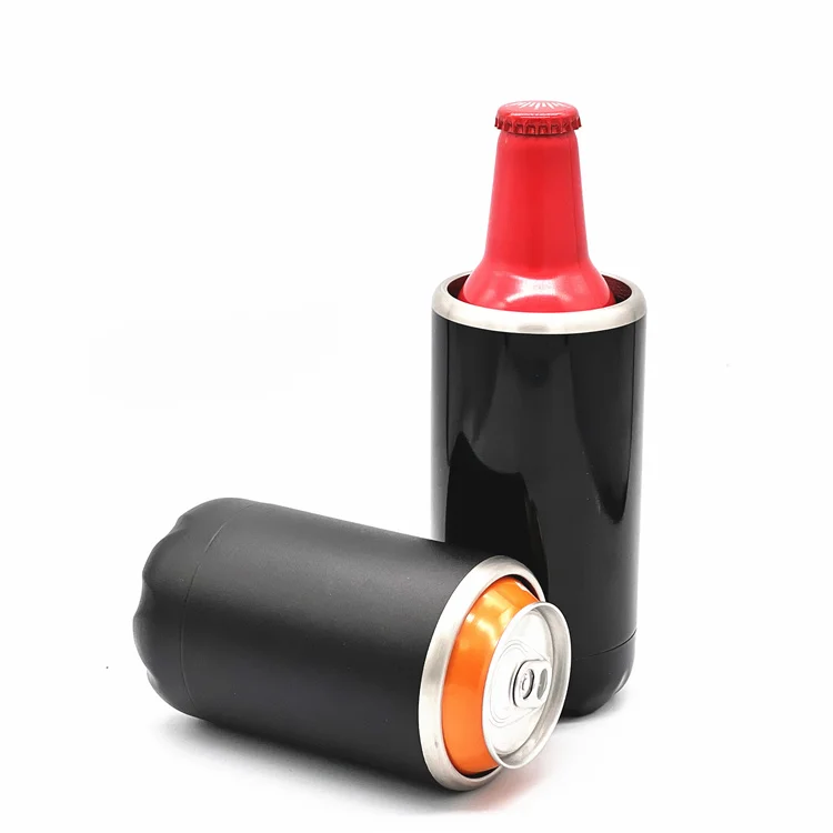 Professional manufacturer beer can cooler keeper vacuum stainless steel 12oz beer can cooler