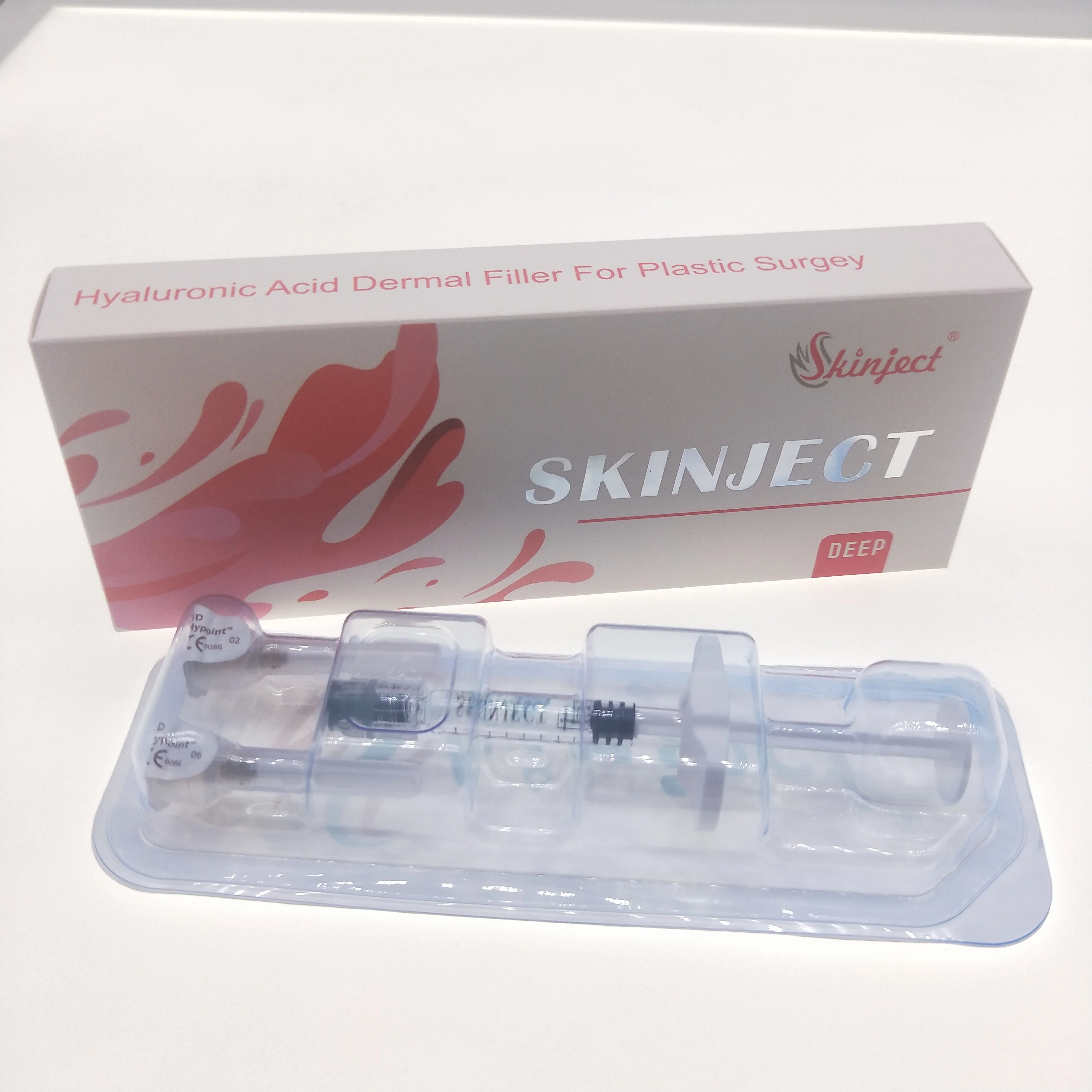 
Korea Fine Derm Deep 1ml 2ml Cross Linked Collagen Gel HA Injectable Hyaluronic Acid Dermal Filler for Nose Lip 